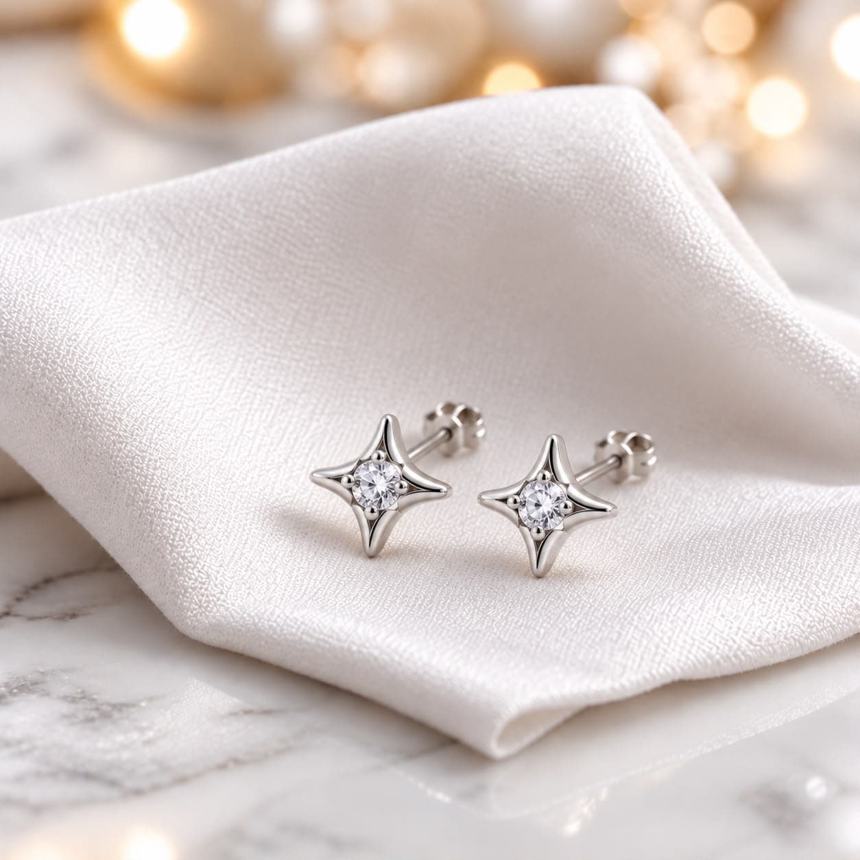 Radiant Crystal Studs, image 2 of 2